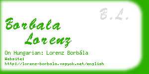 borbala lorenz business card
